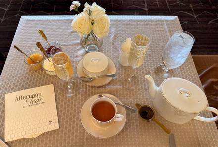 Table setting for afternoon tea