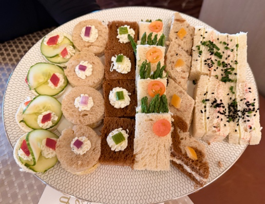 A selection of finger sandwiches